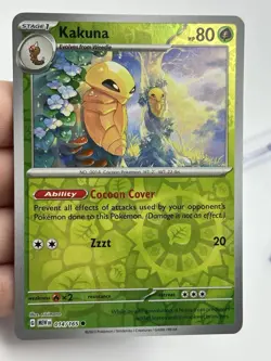 Pokemon Kakuna 014/165 Reverse Holo Scarlet & Violet 151 English (A4) - Image 3