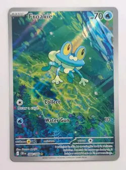Froakie 088/086 Illustration Rare ME04: Chaos Rising Pokemon Holo NM Full Art! - Image 1