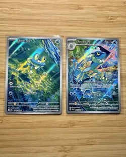 ✨2 Cards✨ Froakie 88 + Frogadier 89 Illustration Rare Pokemon Chaos Rising NM! - Image 1