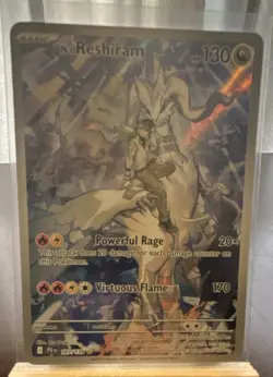 The Pokemon Company Pokemon TCG N's Reshiram Sv09 Illustration Rare Holo 167/15… - Image 1