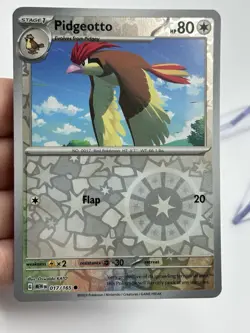 Pokemon Pidgeotto 017/165 Reverse Holo Scarlet & Violet 151 English (A4) - Image 3