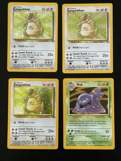 Vintage Pokemon Holo Collection Lot MP-HP Base Jungle Fossil WOTC - Image 3