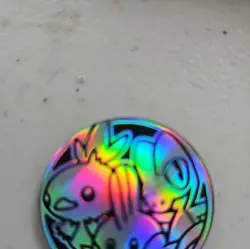 🌈 Hoenn Starters Rainbow Holo Coin – Treecko, Torchic, Mudkip – Vintage Pokemon - Image 2