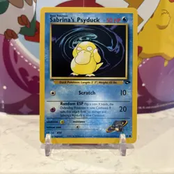 Pokemon TCG: Sabrina's Psyduck 99/132 Gym Challenge Regular NM - Image 1