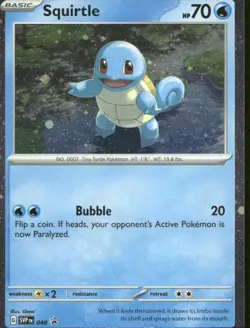 Squirtle (Cosmos Holo) 048 Holo Promo Scarlet & Violet Promo Pokemon Near Mint - Image 1