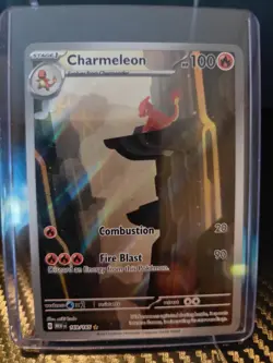 Pokemon TCG Charmeleon Scarlet Violet-151 Illustration Rare Card 169/165 NM - Image 1