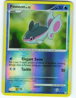Finneon - Reverse Holo - 83/123 Mysterious Treasures - Pokemon TCG - 2007 - Image 1