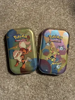 Pokemon Scarlet & Violet 151 Mini Tin x2 Arcanine & Electabuzz - Sealed - Image 1