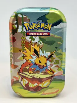 Jolteon Prismatic Evolutions Mini Tin, Art card, and Coin Only - Image 2