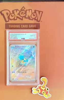 Pokemon Squirtle 170/165 PSA 10 JP 151 SV2a Art Rare AR - Image 2