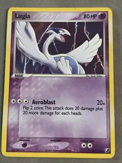 Pokemon Lugia EX Unseen Forces Deck Exclusives 29/115 Holo Rare English LP - Image 1