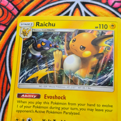 X2 Raichu Holo Rare Pokemon TCG Sun & Moon Burning Shadows #41/147 2017 - Image 2