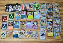 Pokemon TCG 300+ Card Lot Ex’s, Holos, Reverse Holos, Promo Rare BLK WHT DRI JTG - Image 1