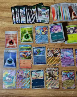 Pokemon TCG 300+ Card Lot Ex’s, Holos, Reverse Holos, Promo Rare BLK WHT DRI JTG - Image 2
