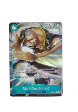 One Piece Card Game Mr.1 (Daz.Bonez) EB01-027 R Alternate Art Parallel NM - Image 1