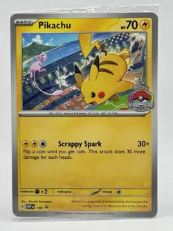 Pikachu World Championships 2024 Promo Card 190 Scarlet & Violet Sealed - Image 1