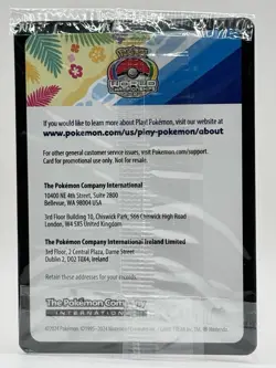 Pikachu World Championships 2024 Promo Card 190 Scarlet & Violet Sealed - Image 2