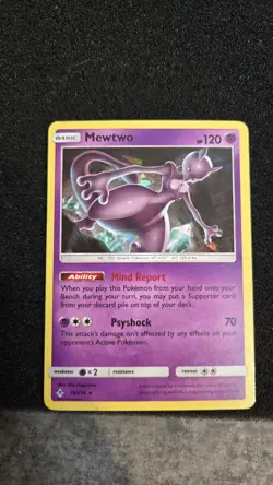 Mewtwo 75/214 Cracked Ice Holo Promo Unbroken Bonds Pokemon Card NM - Image 1