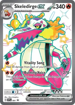 Skeledirge ex - 081 - SV: Scarlet & Violet Promo Cards - Pokemon TCG - NM - HOLO - Image 1