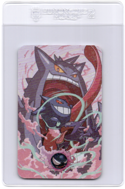 Pokemon Mini Cards Star pattern Holo Gengar gastly haunter - Image 1