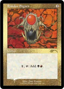 MTG English Rakdos Signet (Foil Etched) NM Foil Secret Lair - Image 1