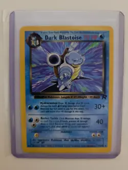 Pokemon TCG Dark Blastoise 20/82 Rare Non-Holo Card WOTC, Near Mint Condition - Image 1