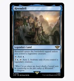 Rivendell - The Lord of the Rings (LTR) - MTG Regular Card #344 - Rare - Image 1
