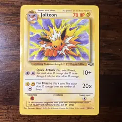 1999 RARE Jolteon Pokemon Cards- Good Condition 20/64 - Image 1