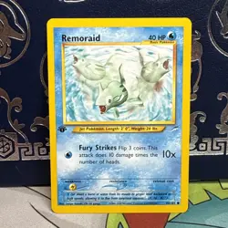 Remoraid 80/105 Neo Destiny 1st Edition Pokemon Card NM/M - Image 1