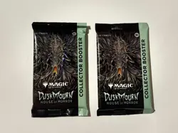 Two (2) Magic The Gathering MTG Dusk Mourn HOH Collector Booster packs - Image 1