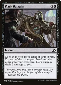 [MTG] Dark Bargain (Foil) (082) (IKO) LP-HP - Image 1