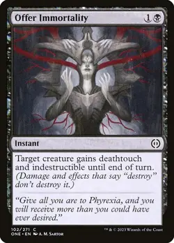 [MTG] Offer Immortality (Foil) (102) (ONE) LP-HP - Image 1