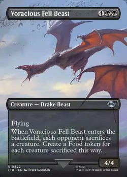[MTG] Voracious Fell Beast (Foil) (Showcase) (0422) (LTR) LP-HP - Image 1