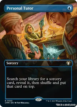 Personal Tutor (Borderless) [CMM - 633] - NM TCG MTG - Image 1
