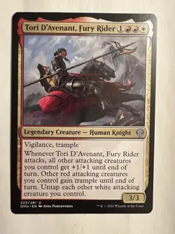 MTG Tori D'Avenant, Fury Rider 223/281 Dominaria United NM - Image 1