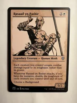 Rasaad yn Bashir Showcase Commander Legends: Battle Baldur's Gate #380 Magic MTG - Image 1