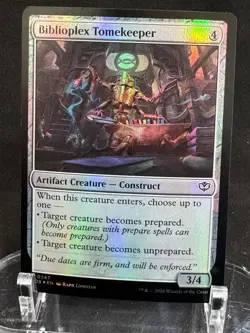 Biblioplex Tomekeeper 247 Secrets of Strixhaven Magic: The Gathering Foil NM - Image 1