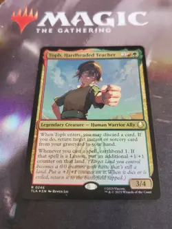 Mtg. Toph, Hardheaded Teacher. Foil. Avatar: The Last Airbender. Nm - Image 1