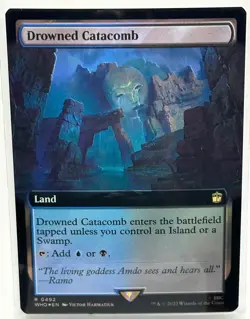 Drowned Catacomb (Extended Art) Doctor Who, MTG Magic the Gathering, FOIL (0492) - Image 1