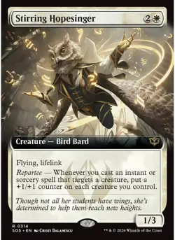 Stirring Hopesinger (Extended Art) 314 MTG NM - Secrets of Strixhaven - Image 1