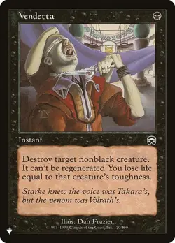 [MTG] Vendetta (MMQ-170) (PLST) NM - Image 1