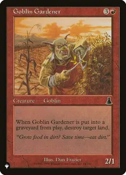 [MTG] Goblin Gardener (UDS-84) (PLST) NM - Image 1
