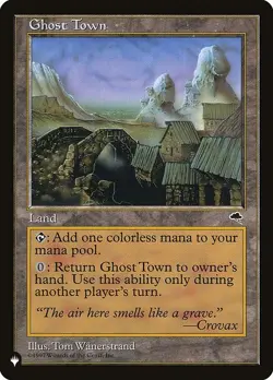 [MTG] Ghost Town (TMP-318) (PLST) NM - Image 1