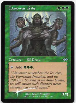 Llanowar Tribe (Retro Frame) *Foil* MH1 22 NM-LP - Image 1