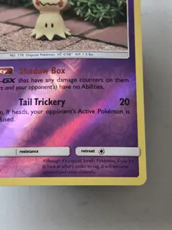 Mimikyu 97/236 Yuka Morri Art Reverse Holo SM Cosmic Eclipse Pokemon TCG - Image 3
