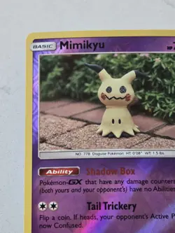 Mimikyu 97/236 Yuka Morri Art Reverse Holo SM Cosmic Eclipse Pokemon TCG - Image 4