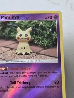 Mimikyu 97/236 Yuka Morri Art Reverse Holo SM Cosmic Eclipse Pokemon TCG - Image 5