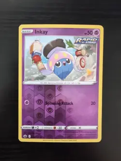 2021 Pokemon Inkay 069/198 Chilling Reign Reverse Holo - Image 1