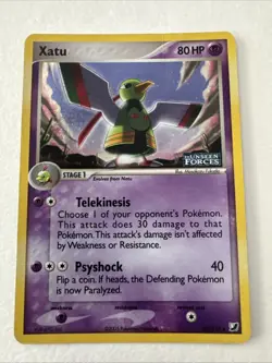 Xatu 49/115 Reverse Holo Rare Stamped EX Unseen Forces Pokemon 2005 TCG - Image 1