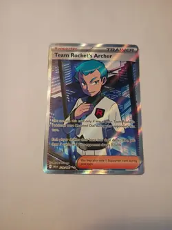 Pokemon Team Rocket's Archer 223/182 Destined Rivals Near Mint - Image 1